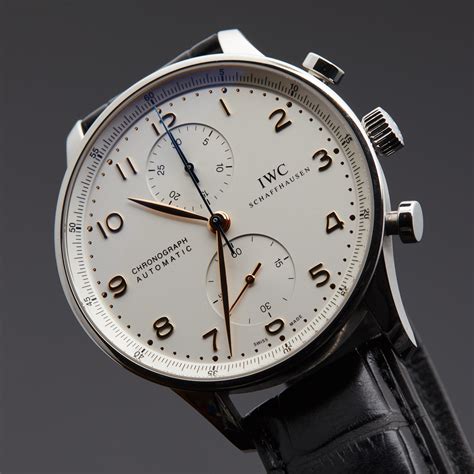 iwc portuguese watch|pre owned iwc portuguese chronograph.